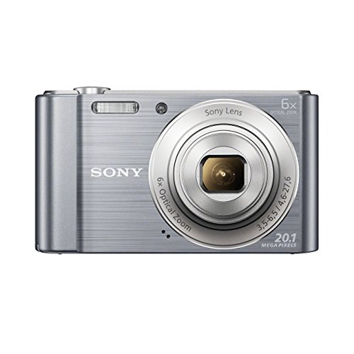 Sony DSC-W810 Digitalkamera (20,1 Megapixel, 6x optischer Zoom (12x digital), 6,8 cm (2,7 Zoll) LC-Display, 26mm Weitwinkelobjektiv, SteadyShot) silber von Sony