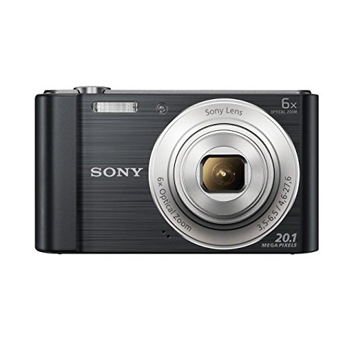 Sony DSCW810B.CEH Digitale Kompaktkamera (20,1 MP, 6-Fach Zoom, 2,7 LCD, 720p HD, 26 mm G-Objektiv) Schwarz (erneuert) von Sony