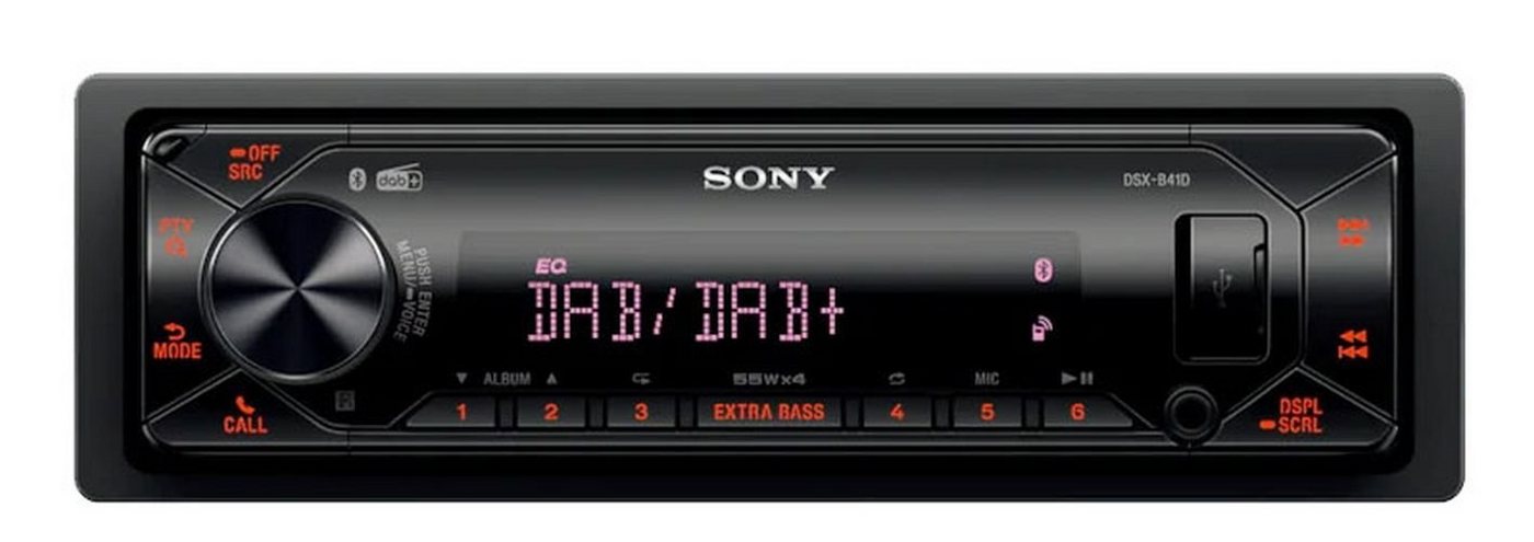 Sony DSX-B41D KIT inkl. DAB Antenne, Bluetooth, DAB+, MultiColor, iPhone Autoradio von Sony