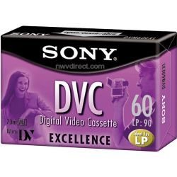 Sony DVM-60EX 60 Minuten Excellence Mini DV Videokassette Sony DVM-60EX 60 Minuten Excellence Mini DV Videokassette von Sony