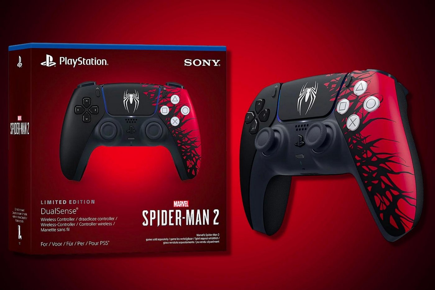 Sony Dualsense Marvel’s Spider-Man 2 Limited Edition PS5-Controller PC-Controller Sony Dualsense Marvel’s Spider-Man 2 Limited Edition PS5-Controller PC-Controller von Sony