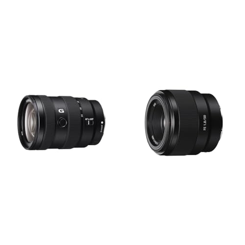 Sony E 16-55mm f/2.8 G | APS-C & SEL-50F18F Standard Objektiv (Festbrennweite, 50 mm, F1.8, Vollformat, geeignet für A7, A6000, A5100, A5000 und Nex Serien, E-Mount) schwarz von Sony