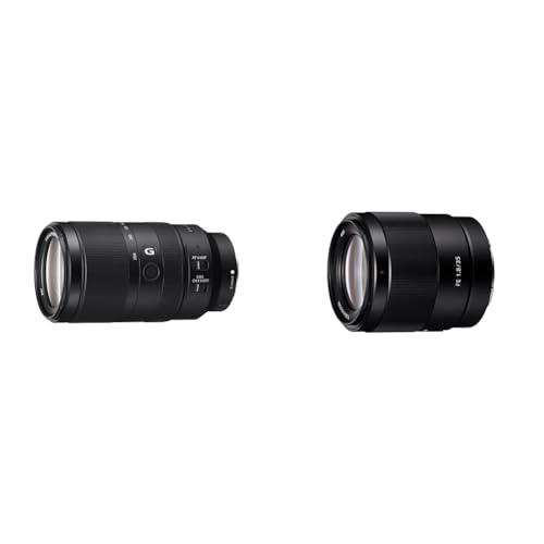 Sony E 70-350mm f/4.5-6.3 G OSS | APS-C, Super-Telezoom-Objektiv (SEL70350G) & SEL-35F18F Weitwinkel-Objektiv von Sony