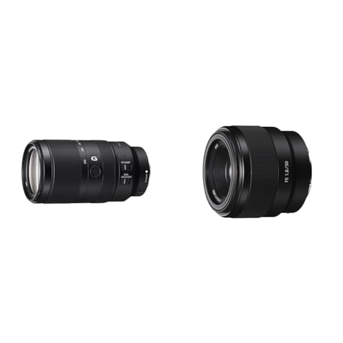 Sony E 70-350mm f/4.5-6.3 G OSS | APS-C, Super-Telezoom-Objektiv (SEL70350G) & SEL-50F18F Standard Objektiv von Sony