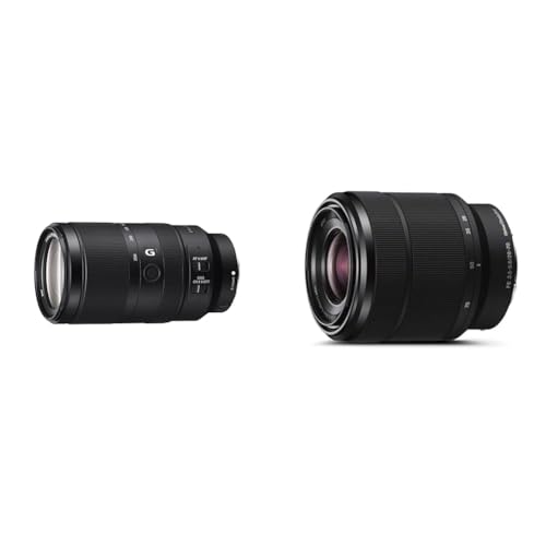 Sony E 70-350mm f/4.5-6.3 G OSS | APS-C & SEL-2870 Standard-Zoom Objektiv (28-70 mm, F3.5–5.6, Vollformat, geeignet für A7, A6000, A5100, A5000 und Nex Serien, E-Mount) schwarz von Sony