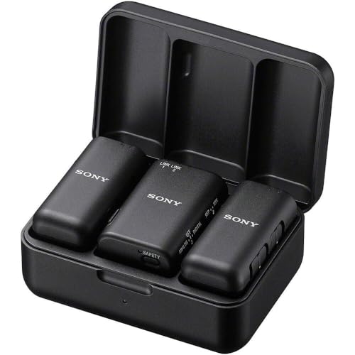Sony ECM-W3 | kabelloses Mikrofonsystem für Zwei Mikrofone für Streaming, Podcast und Meetings, schwarz von Sony