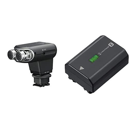 Sony ECM-XYST1M Stereomikrofon für Kameras & Camcorder mit Multi-Interface-Zubehörschuh schwarz & NP-FZ100 Akku (InfoLITHIUM-Akku Z-Serie, 7,2V/16,4Wh (2280 mAh)) schwarz von Sony