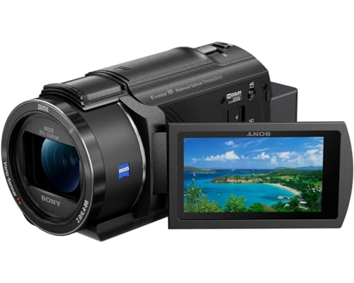 Sony FDR-AX43A 4K Kompakt-Camcorder (Ultra HD (UHD), Balanced Optical SteadyShot, 20x optischer Zoom, schwenkbarer Bildschirm), schwarz von Sony