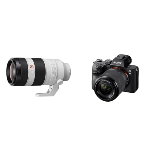 Sony FE 100-400mm f/4.5-5.6 GM OSS | Vollformat, Super-Teleobjektiv, Zoom Objektiv (SEL100400GM) & Alpha 7 III | Spiegellose Vollformat-Kamera mit 28-70 mm f/3.5-5.6 Zoom-Objektiv von Sony