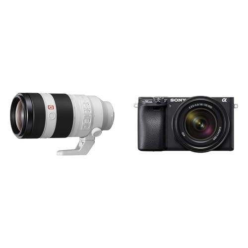 Sony FE 100-400mm f/4.5-5.6 GM OSS | Vollformat & Alpha 6400 | APS-C Spiegellose Kamera mit 16-50mm f/3.5-5.6 Power-Zoom-Objektiv von Sony