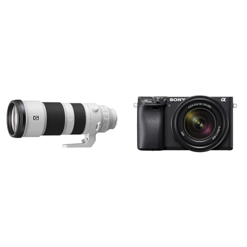 Sony FE 200-600 mm f/5.6-6.3 G OSS | Vollformat & Alpha 6400 | APS-C Spiegellose Kamera mit 16-50mm f/3.5-5.6 Power-Zoom-Objektiv von Sony