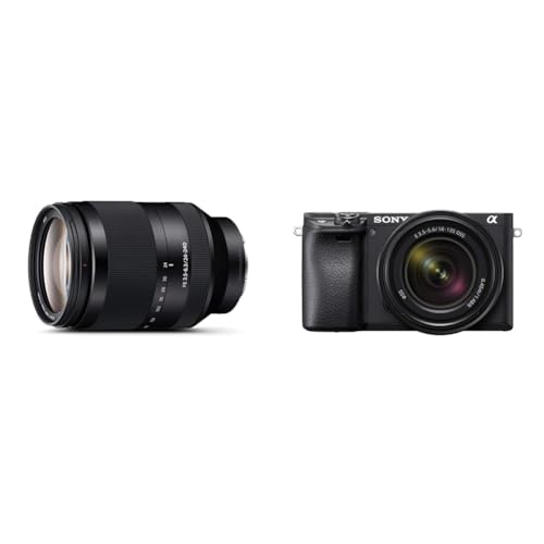 Sony FE 24-240 mm f/3.5-6.3 OSS | Vollformat, Weitwinkel, Zoom Objektiv & Alpha 6400 | APS-C Spiegellose Kamera mit 16-50mm f/3.5-5.6 Power-Zoom-Objektiv Sony FE 24-240 mm f/3.5-6.3 OSS | Vollformat, Weitwinkel, Zoom Objektiv & Alpha 6400 | APS-C Spiegellose Kamera mit 16-50mm f/3.5-5.6 Power-Zoom-Objektiv von Sony