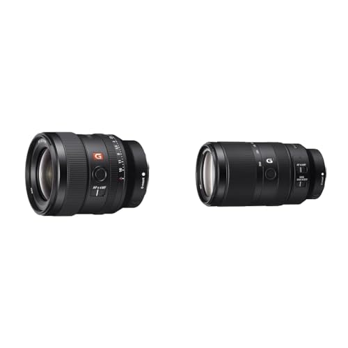 Sony FE 24mm f/1.4 GM | Vollformat, Weitwinkel, Premiumklasse (SEL24F14GM) & E 70-350mm f/4.5-6.3 G OSS | APS-C, Super-Telezoom-Objektiv (SEL70350G) von Sony