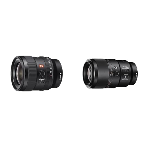 Sony FE 24mm f/1.4 GM | Vollformat, Weitwinkel, Premiumklasse (SEL24F14GM) & FE 90 f/2.8 G | Vollformat, Medium-Tele-/Makro-Objektiv (SEL90M28G) von Sony