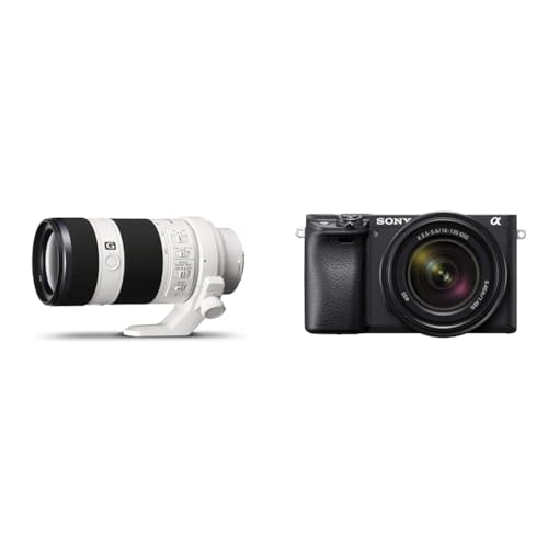 Sony FE 70-200 mm f/4 G OSS | Vollformat & Alpha 6400 | APS-C Spiegellose Kamera mit 16-50mm f/3.5-5.6 Power-Zoom-Objektiv von Sony