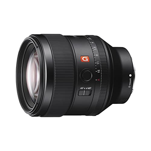 Sony FE 85 mm f/1.4 GM | Vollformat, Porträt Objektiv, Premiumklasse (SEL85F14GM), Schwarz von Sony