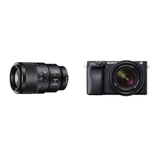 Sony FE 90 f/2.8 G | Vollformat, Medium-Tele-/Makro-Objektiv (SEL90M28G) & Alpha 6400 | APS-C Spiegellose Kamera mit 16-50mm f/3.5-5.6 Power-Zoom-Objektiv von Sony