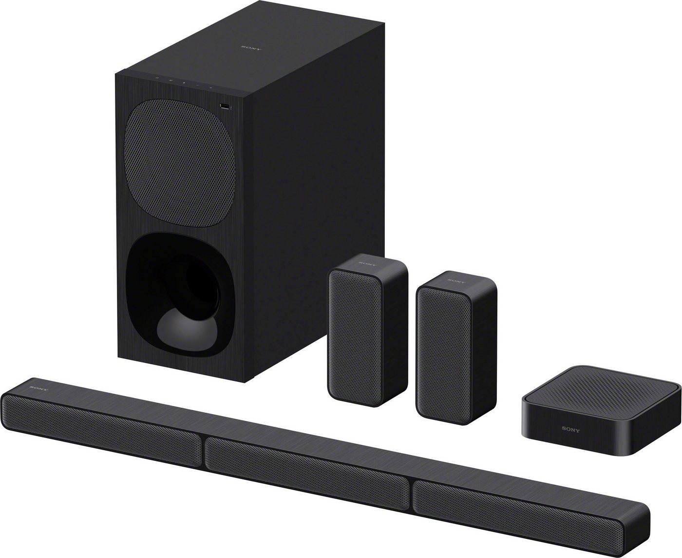 Sony HT-S40R Kanal- 5.1 Soundbar (Bluetooth, 600 W, inkl. kabelgebundenem Subwoofer, kabellosen Rear-Lautsprechern) von Sony