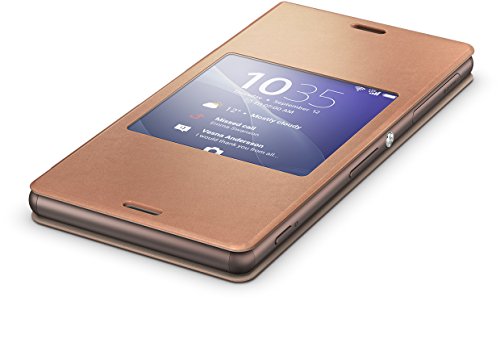 Sony Hülle Case Cover mit Fenster Window Kompatibel mit Xperia Z3 Smartphone - Kupfer von Sony