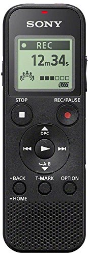 Sony ICD-PX370 Digitaler Mono Voice Recorder mit integriertem USB (Diktiergerät, MP3 Aufnahme, 57 Stunden Aufnahmezeit, 4GB Speicher, Optimized Voice Rec reduziert Umgebungsgeräusche) schwarz von Sony