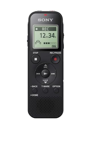 Sony ICD-PX470 Diktiergerät (USB, SD Kartensteckplatz, PCM, MP3, 55h Akku, 4GB, Stereo) schwarz von Sony