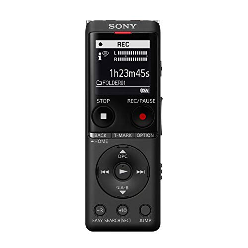 Sony ICD-UX570 Digitales Diktiergerät, ICDUX570BLK von Sony