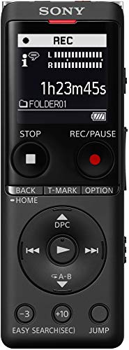 Sony Icd-Ux570FBC Icd-Ux570 Series Digitales Diktiergerät, Schwarz von Sony