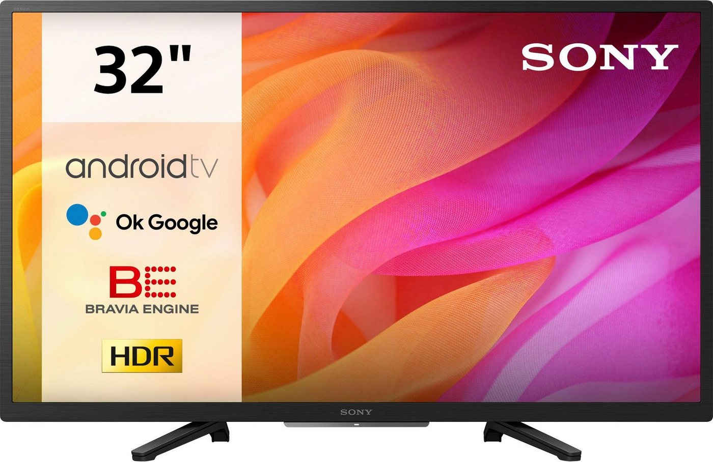 Sony KD-32W800/1 LCD-LED Fernseher (80 cm/32 Zoll, WXGA, Android TV, BRAVIA, HD Heady, Smart TV, Triple Tuner, HDR) von Sony