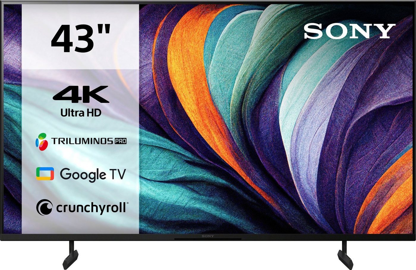 Sony KD-43X80L LED-Fernseher (108 cm/43 Zoll, 4K Ultra HD, Google TV, Smart-TV, HDR, X1-Prozessor, BRAVIA CORE, Triluminos Pro, Gaming-Menü, HDMI 2.1) von Sony
