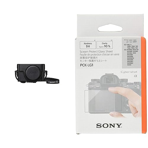Sony LCJ-RXK Schutzhülle für Kameras der RX100-Serie & PCK-LG1 (Schutzglas für LC-Display A9) von Sony