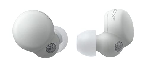 Sony LinkBuds S Truly Wireless Noise Cancelling Headphones - Bluetooth® Multipoint Connection - Bis zu 20 Stunden Akkulaufzeit mit Ladecase - Optimiert für Alexa - Integriertes Mikrofon – Weiß von Sony