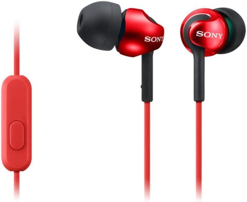 Sony MDR-EX110AP In-Ear Kopfhörer, Rot von Sony