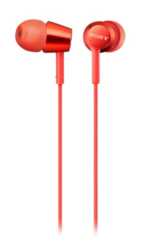 Sony MDR-EX155APR 3.5mm (1/8 inch), In-Ear, Microphone, Red, MDREX155APR.AE, rot, One Size von Sony