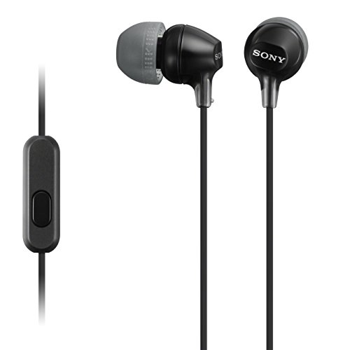 Sony MDR-EX15AP In-Ear-Kopfhörer (mit Headsetfunktion, integriertes Mikrofon) schwarz (Generalüberholt) von Sony