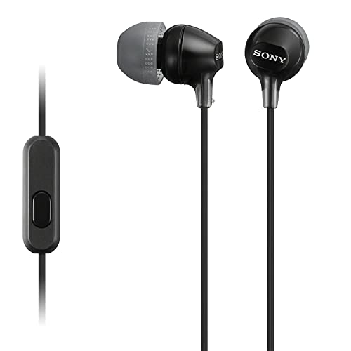 Sony MDR-EX15AP In-Ear-Kopfhörer (mit Headsetfunktion, integriertes Mikrofon) schwarz von Sony
