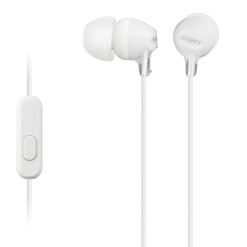 Sony MDR-EX15AP In-Ear-Kopfhörer (mit Headsetfunktion, integriertes Mikrofon) weiß von Sony