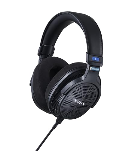 Sony MDR-MV1 Studio Monitor Open Back Headphones - Wired for Mixing & Mastering, Precise Neutral Sound at 5Hz-80kHz, Spatial & Stereo Sound, Detachable Screw-Fit Cable, Superior Comfort, Black Sony MDR-MV1 Studio Monitor Open Back Headphones - Wired for Mixing & Mastering, Precise Neutral Sound at 5Hz-80kHz, Spatial & Stereo Sound, Detachable Screw-Fit Cable, Superior Comfort, Black von Sony