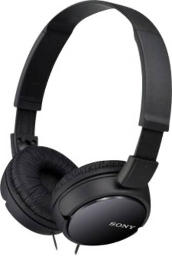 Sony MDR-ZX110AP On Ear Kopfhörer kabelgebunden Schwarz Faltbar, Headset von Sony