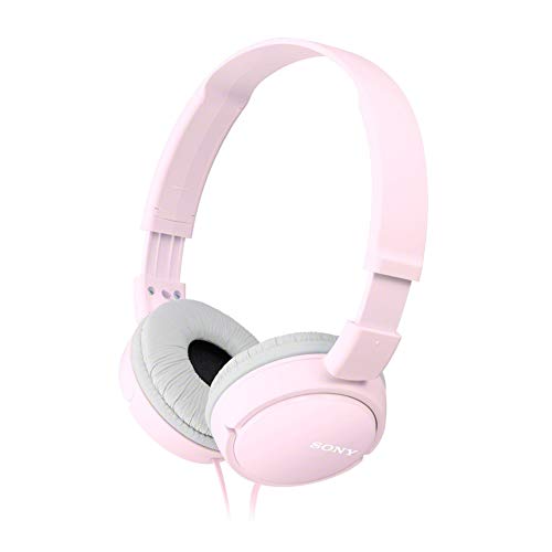 Sony MDR-ZX110AP faltbarer Bügelkopfhörer mit Headsetfunktion, rosa von Sony