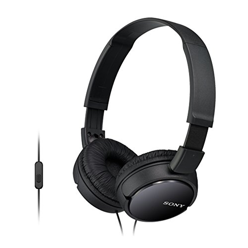 Sony MDR-ZX110AP faltbarer Bügelkopfhörer mit Headsetfunktion, schwarz, 25 Sony MDR-ZX110AP faltbarer Bügelkopfhörer mit Headsetfunktion, schwarz, 25 von Sony