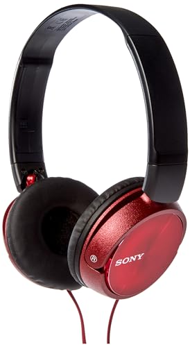 Sony MDR-ZX310 Kopfhörer, faltbar, Metallic-Rot, uni von Sony