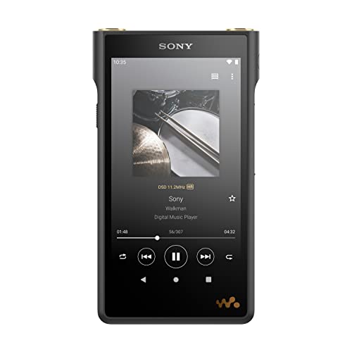 Sony NWWM1AM2 digitaler Walkman Musikplayer (High-Resolution Audio, Android 11, Touchscreen, Bluetooth, Wi-Fi), Schwarz von Sony