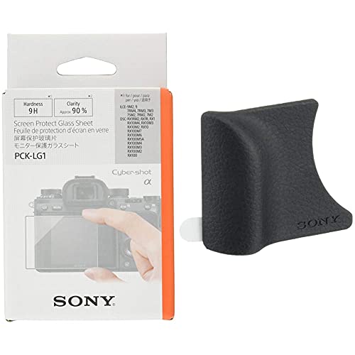 Sony PCK-LG1 (Schutzglas für LC-Display A9) AG-R2 Griffbefestigung (geeignet für RX100, RX100II, RX100III, RX100IV, RX100V, RX100VI, RX100VII) schwarz von Sony