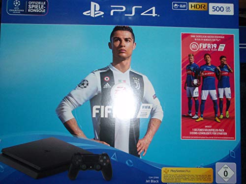 Sony PlayStation 4 Slim + FIFA 19 schwarz 500 GB von Sony