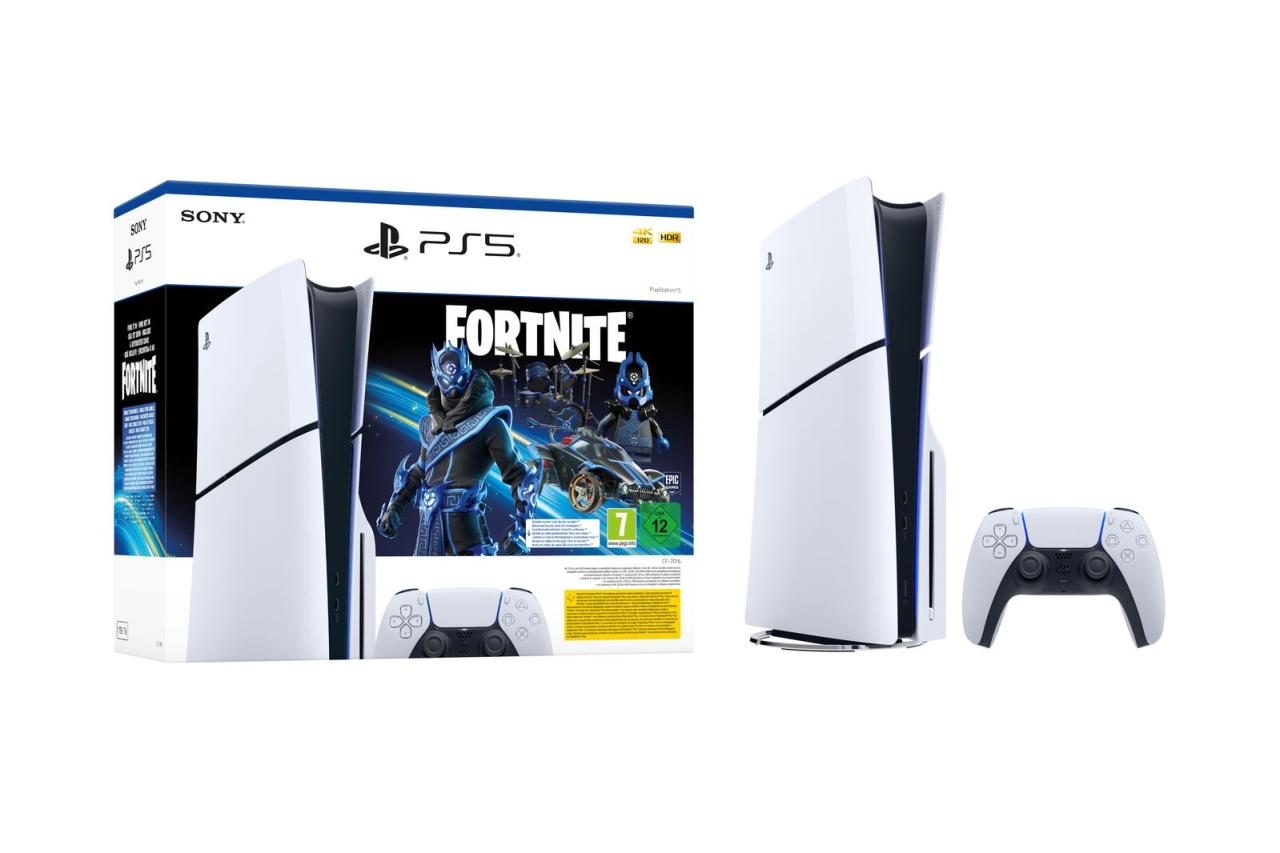Sony Playstation 5 Slim Disc-Edition Fortnite Cobalt Star Bundle, weiß Sony Playstation 5 Slim Disc-Edition Fortnite Cobalt Star Bundle, weiß von Sony