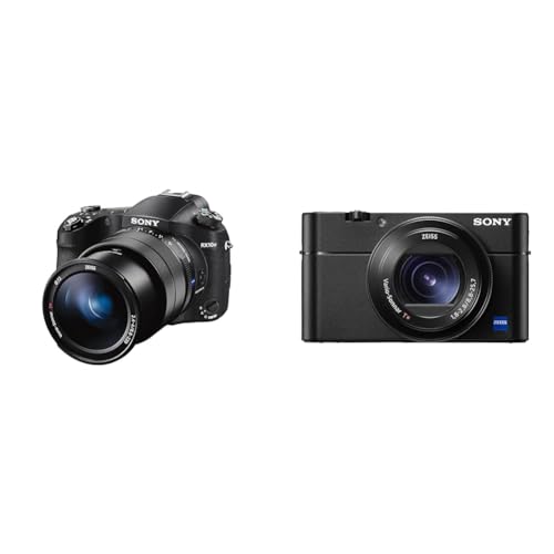 Sony RX10 IV | Premium-Kompaktkamera & RX100 V | Premium-Kompaktkamera (1,0-Typ-Sensor, 24-70 mm F1.8-2.8-Zeiss-Objektiv, 4K-Filmaufnahmen und neigbares Display) von Sony