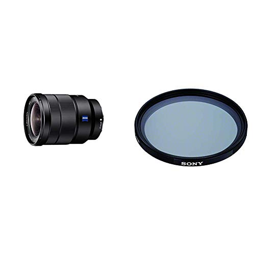 Sony SEL-1635Z Zeiss Weitwinkel-Zoom-Objektiv (16-35 mm, F4, OSS, Vollformat) schwarz + VF-72CPAM2 Mehrfach beschichteter Schutzfilter + VF-72MPAM Carl Zeiss T* MC-Schutzfilter von Sony