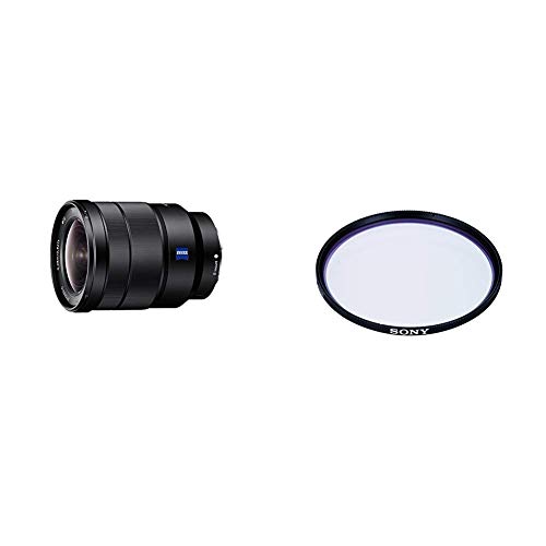 Sony SEL-1635Z Zeiss Weitwinkel-Zoom-Objektiv (16-35 mm, F4, OSS, Vollformat) schwarz + VF-72MPAM Carl Zeiss T* MC-Schutzfilter von Sony