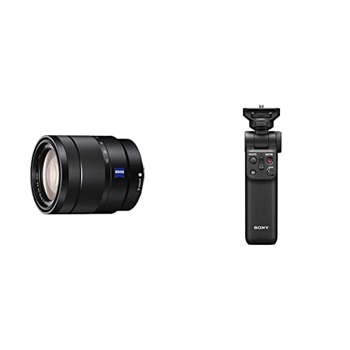 Sony SEL-1670Z Zeiss Standard-Zoom-Objektiv schwarz & GP-VPT2BT Bluetooth Handgriff schwarz von Sony