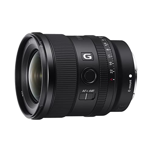 Sony SEL-20F18G Vollformat E-Mount Objektiv (FE 20mm F1.8, Ultraweitwinkel, leicht), schwarz von Sony